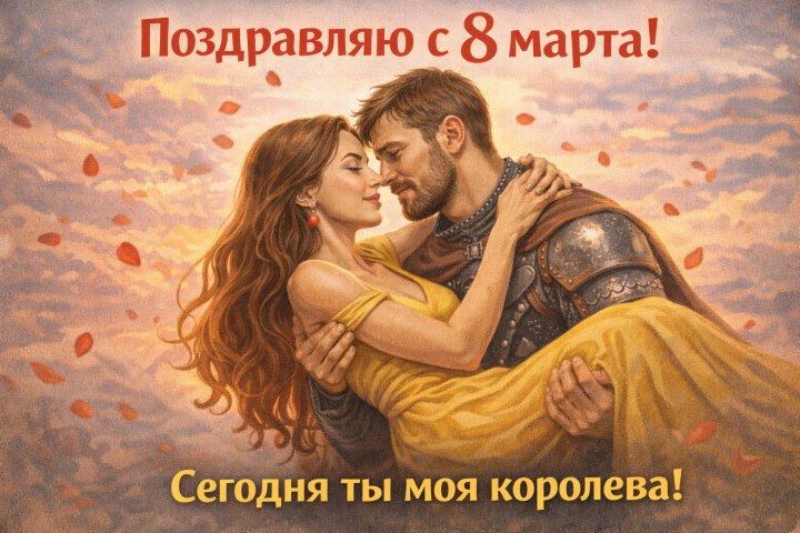 Картинка открытка поздравление с 8 марта подруге жене любимой